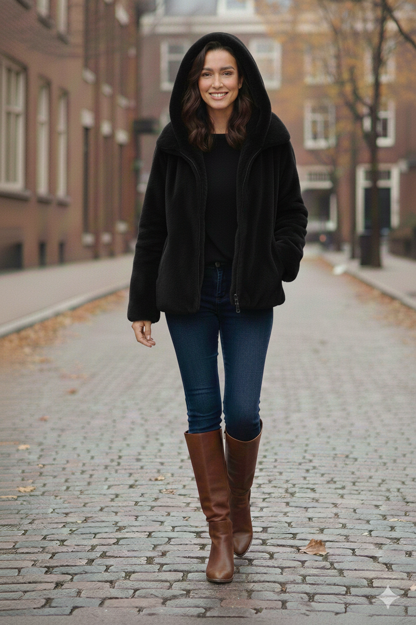 Giaccone in pelliccia reversibile VALENTINA NERO MARICLA 