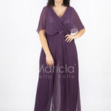tuta corpetto paiette JC35041 UVA MARICLA ELEGANCE 