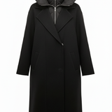 cappotto lungo doppio petto con piumino AZ70CA NERO MARICLA 