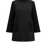 giaccone con lana coste BIGNAMI NERO MARICLA 