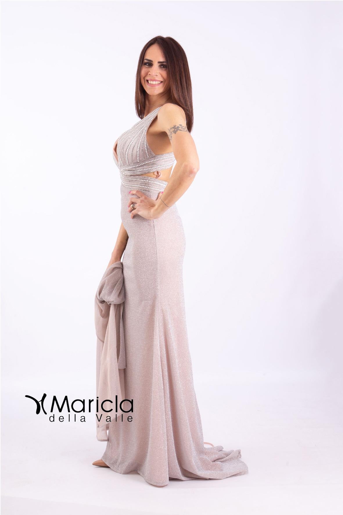 lungo sirena glitter JC34708 PLATINO MARICLA ELEGANCE 