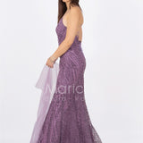 abito luingo paiette incrocio FI7105 UVA MARICLA ELEGANCE 
