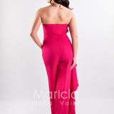 tuta con baschina PF108 FUCSIA PAOLA FORTI 