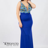 Abito con ricamo ANT9606FY ROYAL ANTILLE ELEGANCE 