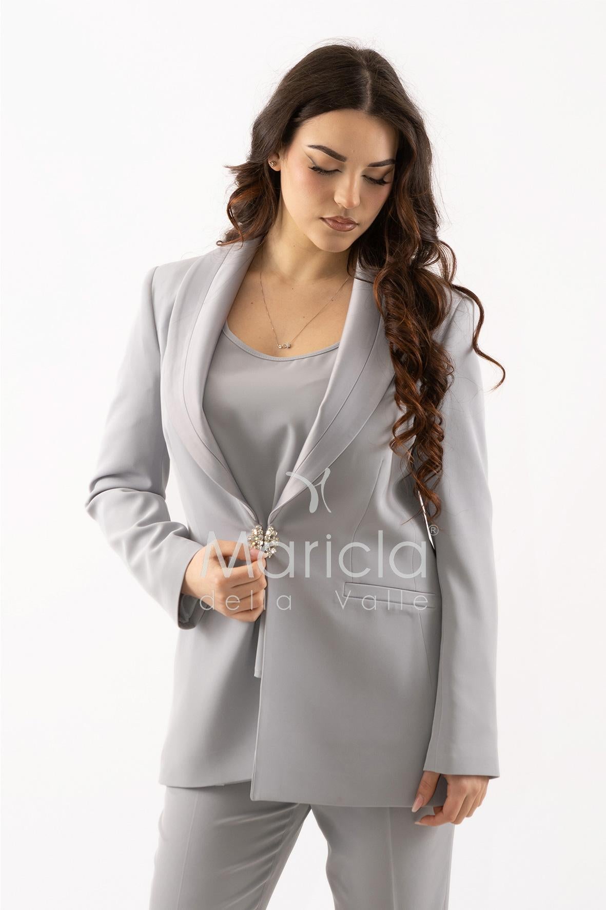 Tailleur smoking Completo 3 pezzi SH726TP PERLA SHARON 