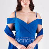 abito lungo omerale PF303 ROYAL PAOLA FORTI 