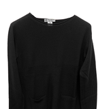 Maglia 100% lana nido d'ape CF4385 NERO CARLA FERRONI 