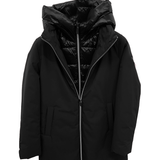 giaccone spalmato con trapunta LIN3407 NERO LINDAS 