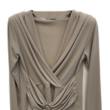 maglia unita con cintura GR1404 BEIGE MARICLA 
