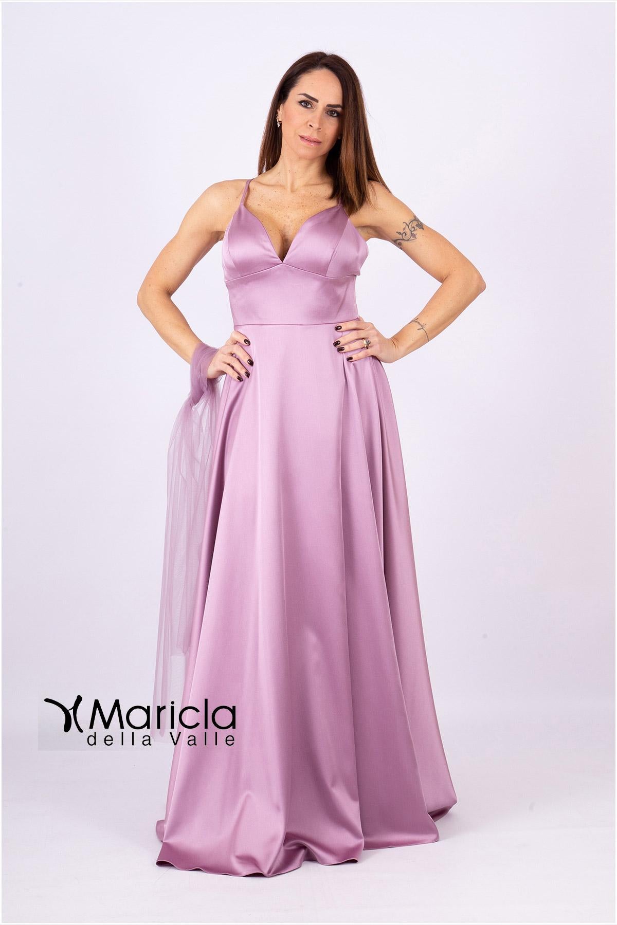 con spacco later, VI3617 GLICINE MARICLA ELEGANCE 