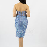 abito midi paiette SH861AC INDACO SHARON 