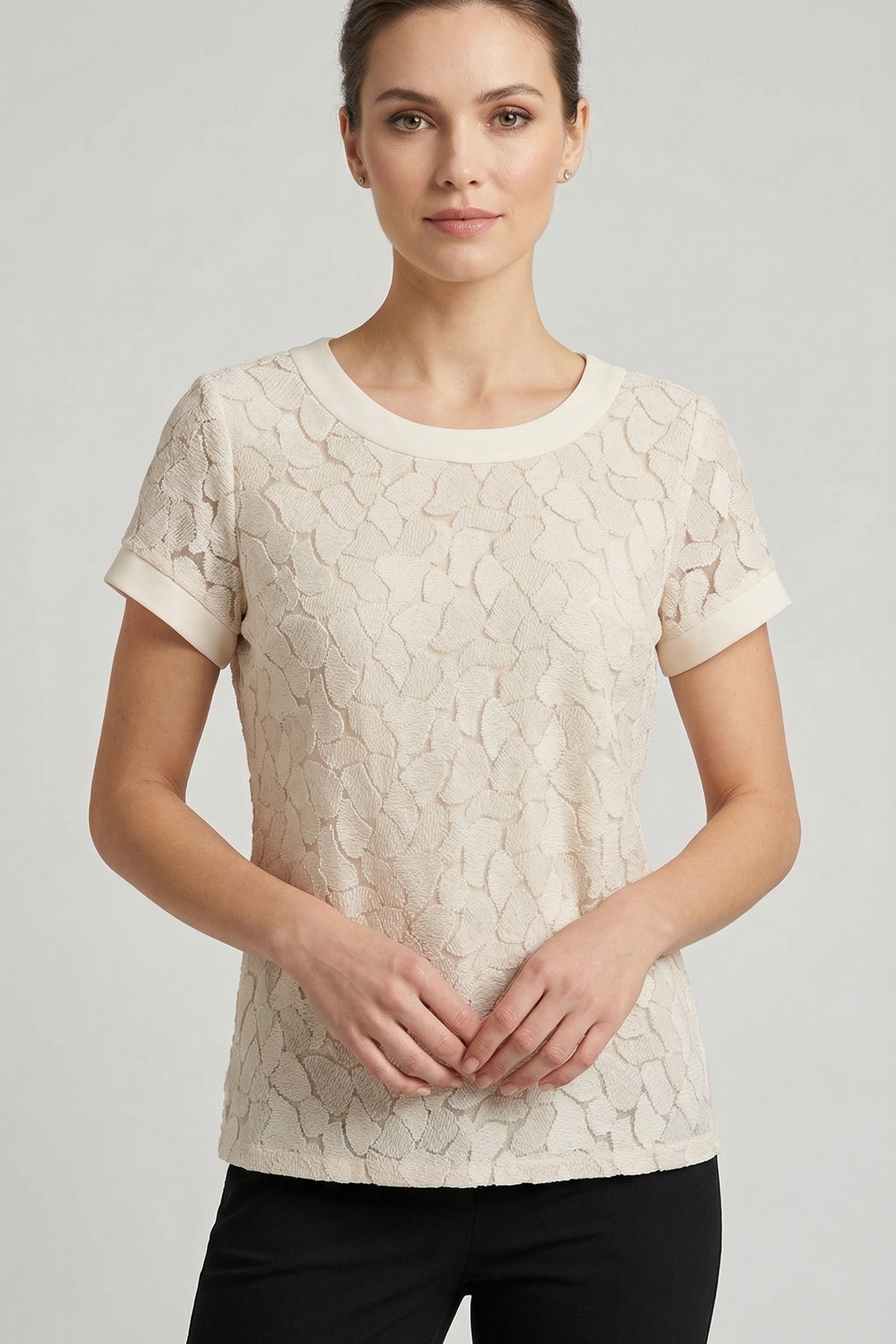 maglia petali PALMINA PANNA MARICLA 