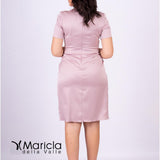tubino con fusciacca strass SP220015 ROSA SONIA PENA 