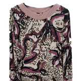 maglia fantasia con riporti glitter GR1444 AMARONE MARICLA 