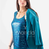tailleur 4 pezzi GILDA PETROLIO JANE 