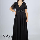 impero con fiore in vita PF216 NERO PAOLA FORTI 