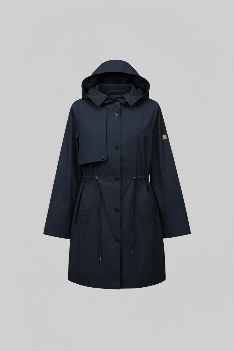Parka Leggero con Cappuccio LIN11 BLU LINDAS 