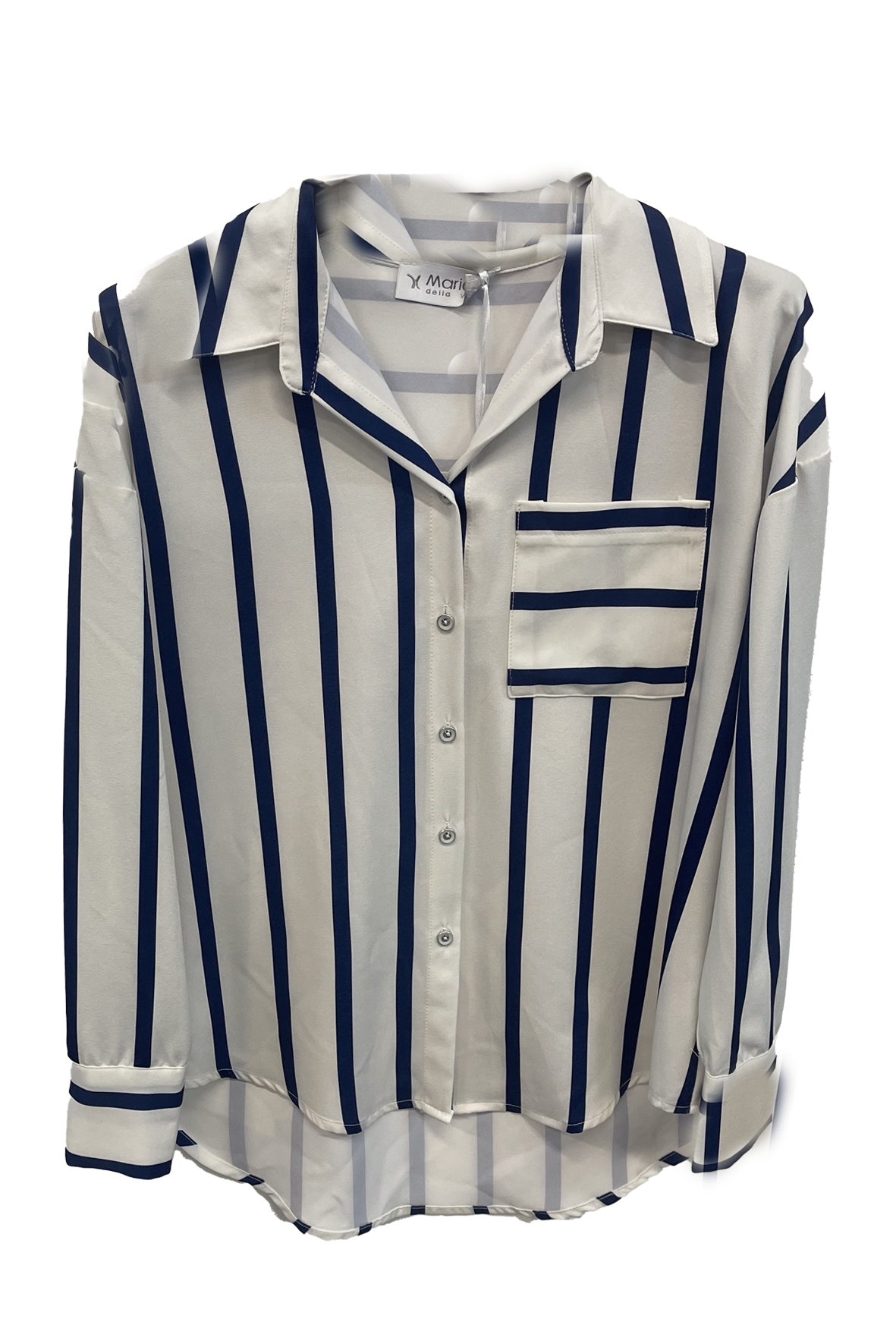 camicia righe LIN07 BIANCO MARICLA 
