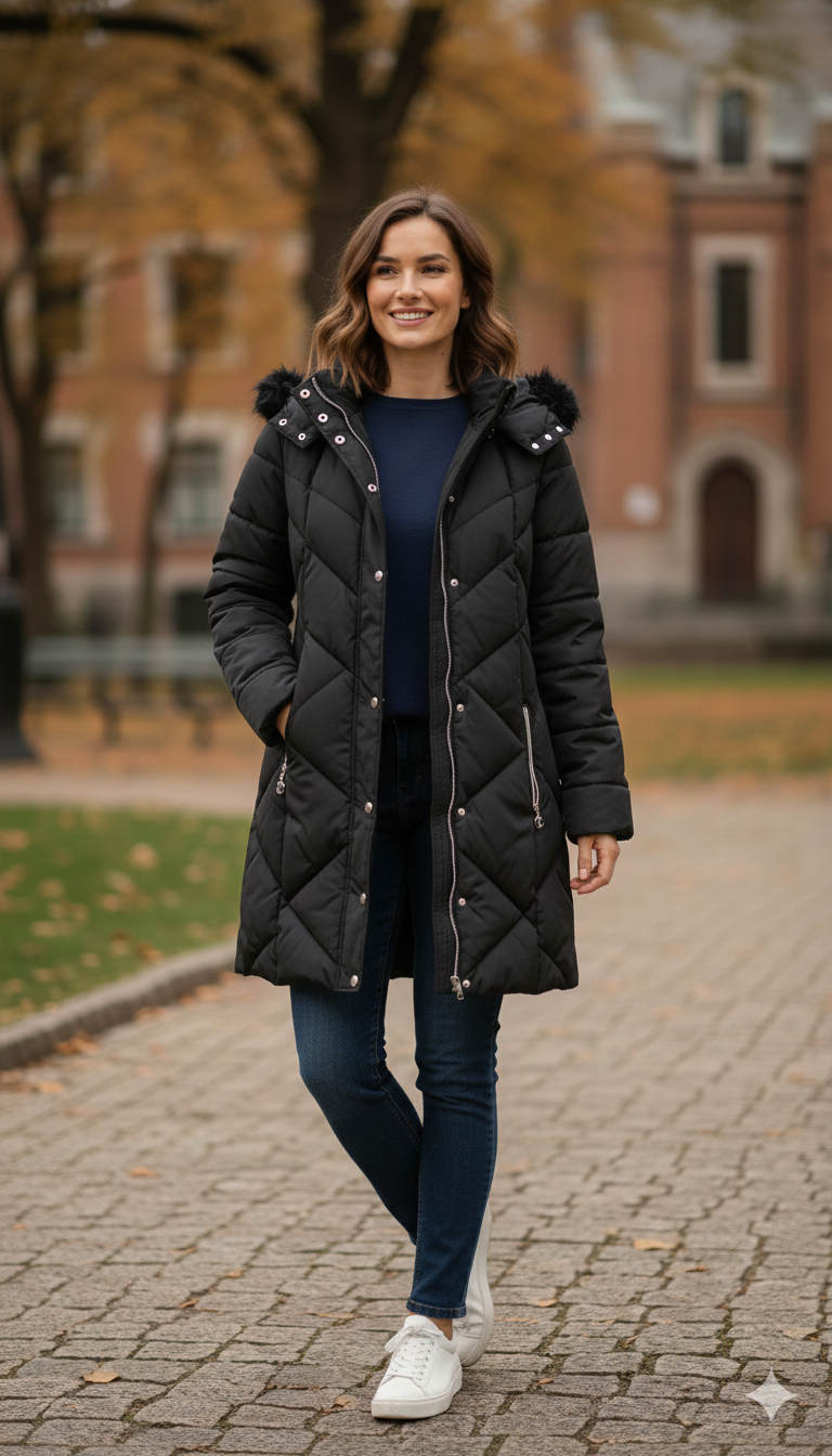 giaccone lungo bottoni laterali AGATA NERO MARICLA 