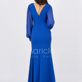 abito manica lunga con gioiello CAR58137 ROYAL MARICLA ELEGANCE 