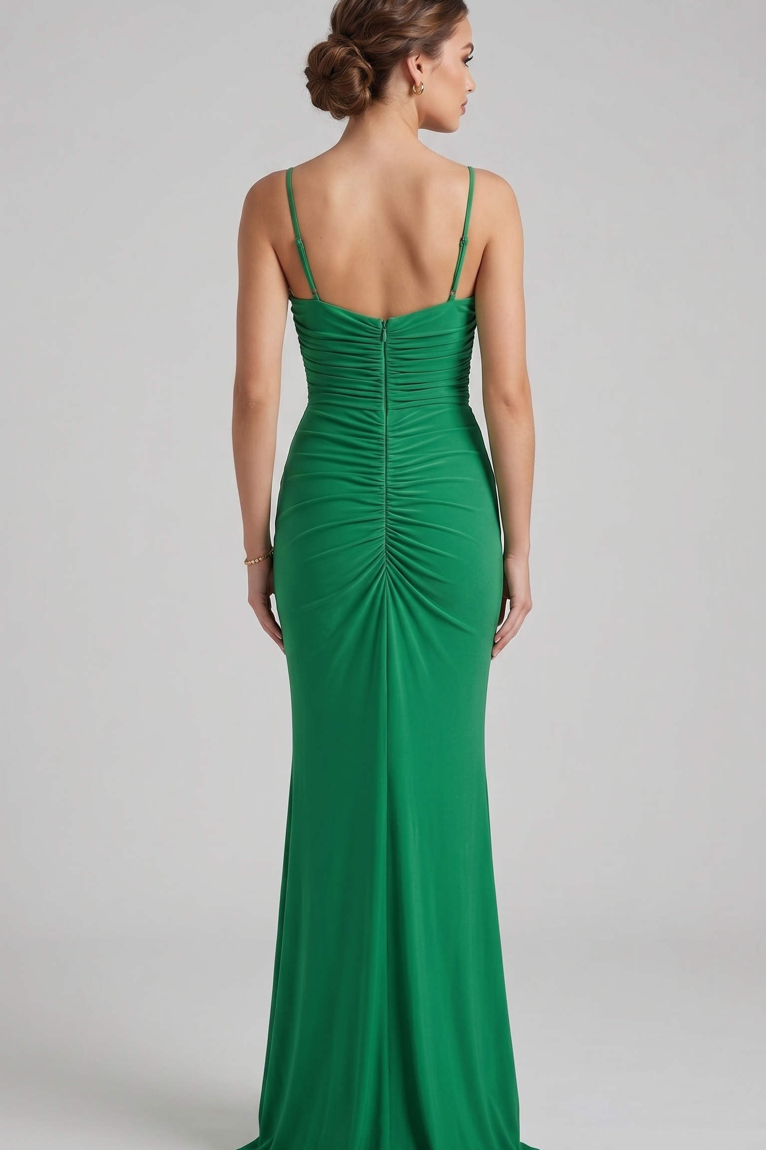 abito roselline laterali FI11096 VERDE MARICLA ELEGANCE 
