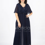tuta corpetto paiette JC35041 BLU MARICLA ELEGANCE 