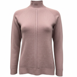 Maglia 100% lana lupetto lavorato CF4399 ROSA CARLA FERRONI 