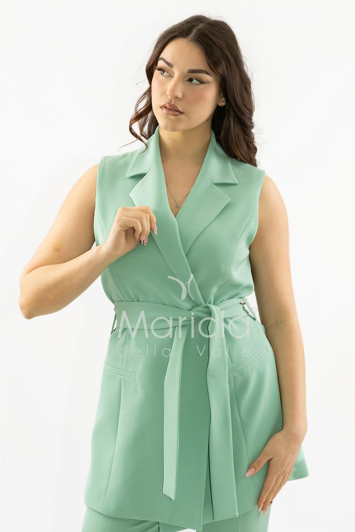 completo gilet e pantalone PF509CP MENTA SHARON 
