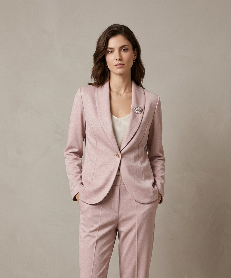 giacca tweed GR2016PE ROSA MARICLA 