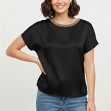 casacca mezza manica lurex ROMI2638 NERO MARICLA 