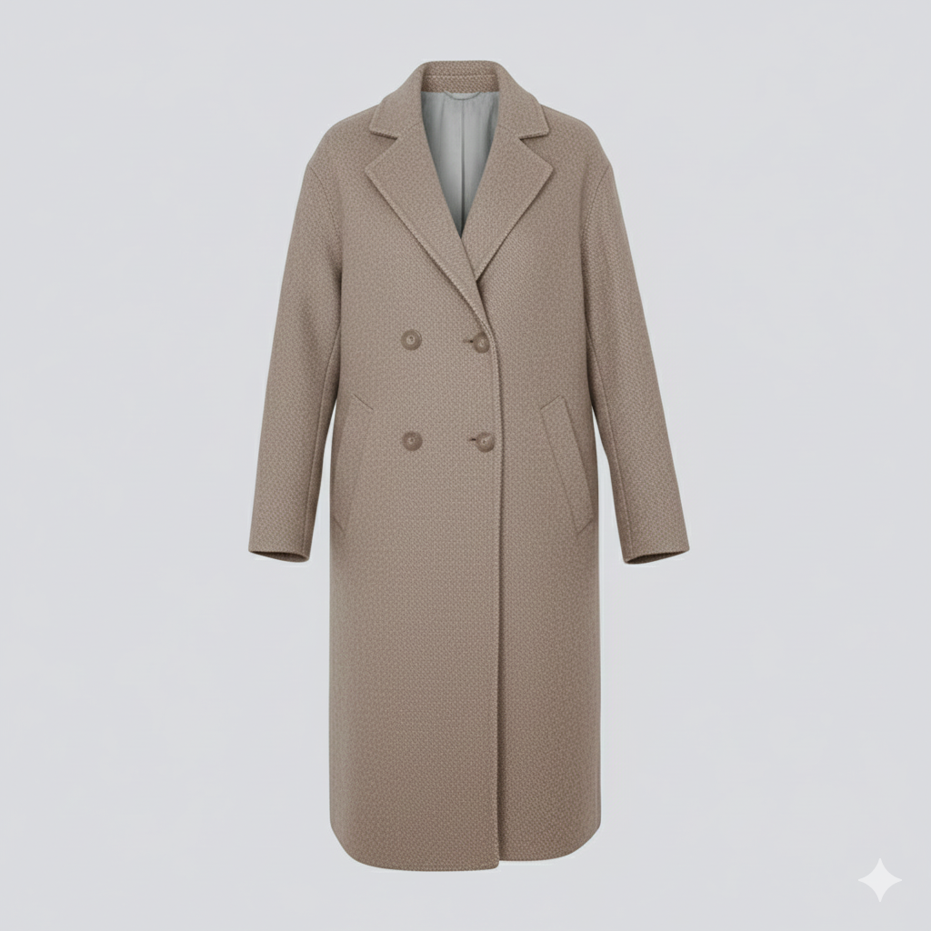 Cappotto doppio petto over AZ79CA TORTORA MARICLA 