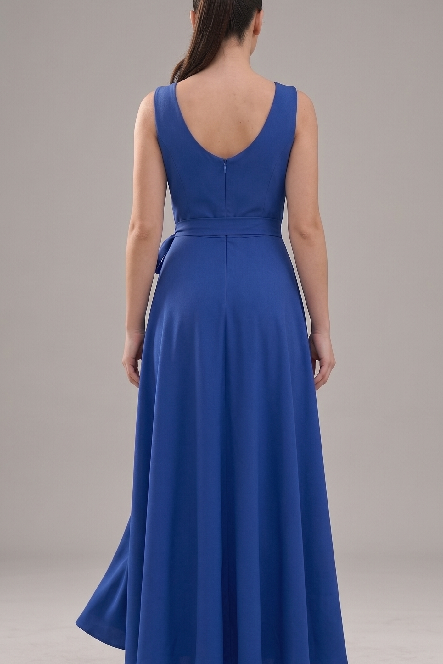 Abito lungo con fiocco JC35431 BLUETTE MARICLA ELEGANCE 