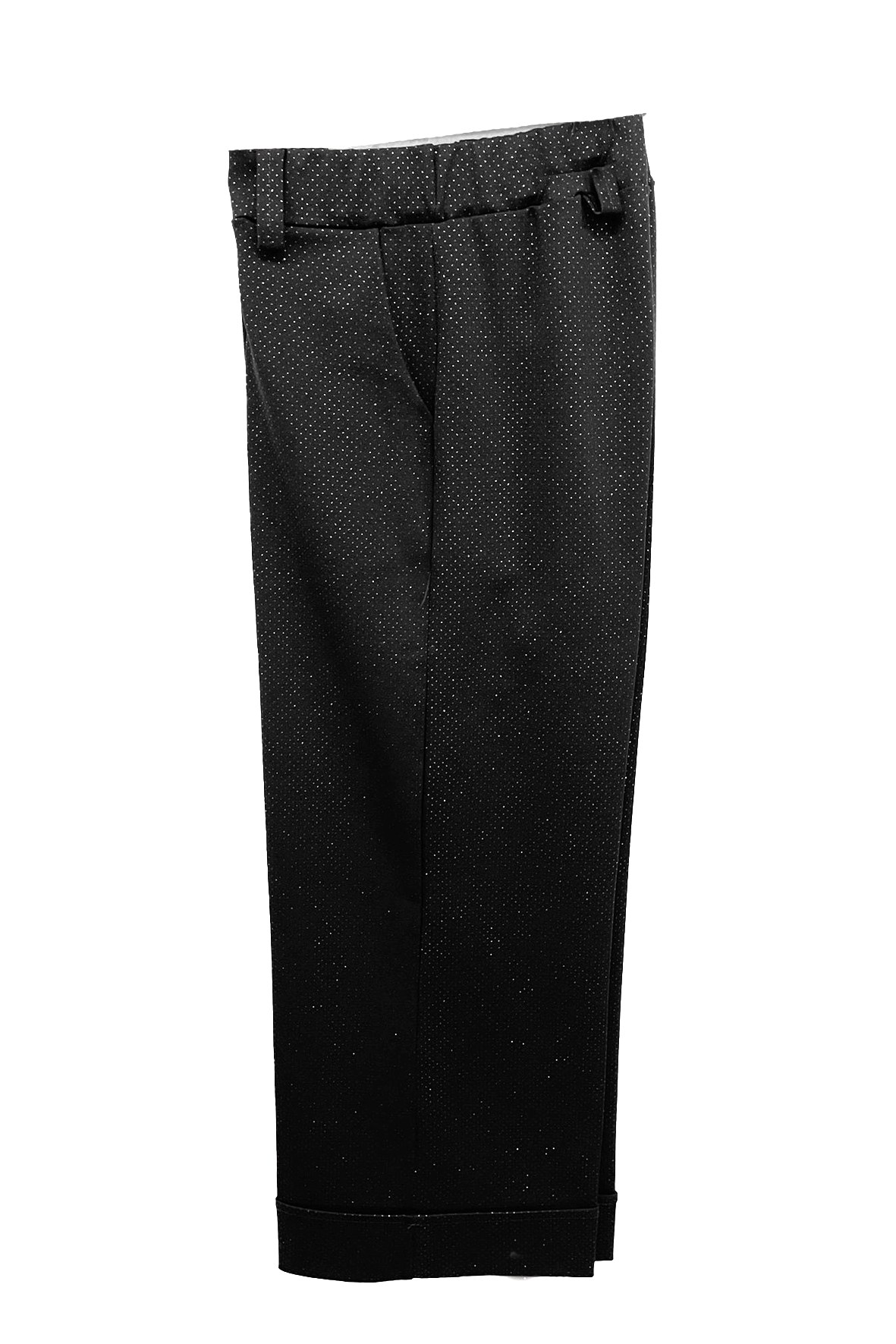 Pantalone micro pois con piegone FFGISEL NERO MARICLA 