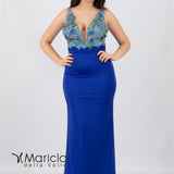 Abito con ricamo ANT9606FY ROYAL ANTILLE ELEGANCE 