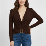 maglia unita con cintura GR1404 MORO MARICLA 