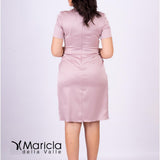 tubino con fusciacca strass SP220015 ROSA SONIA PENA 