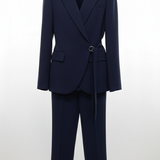 tailleur con giacca incrocio LIBERTY BLU MARICLA 