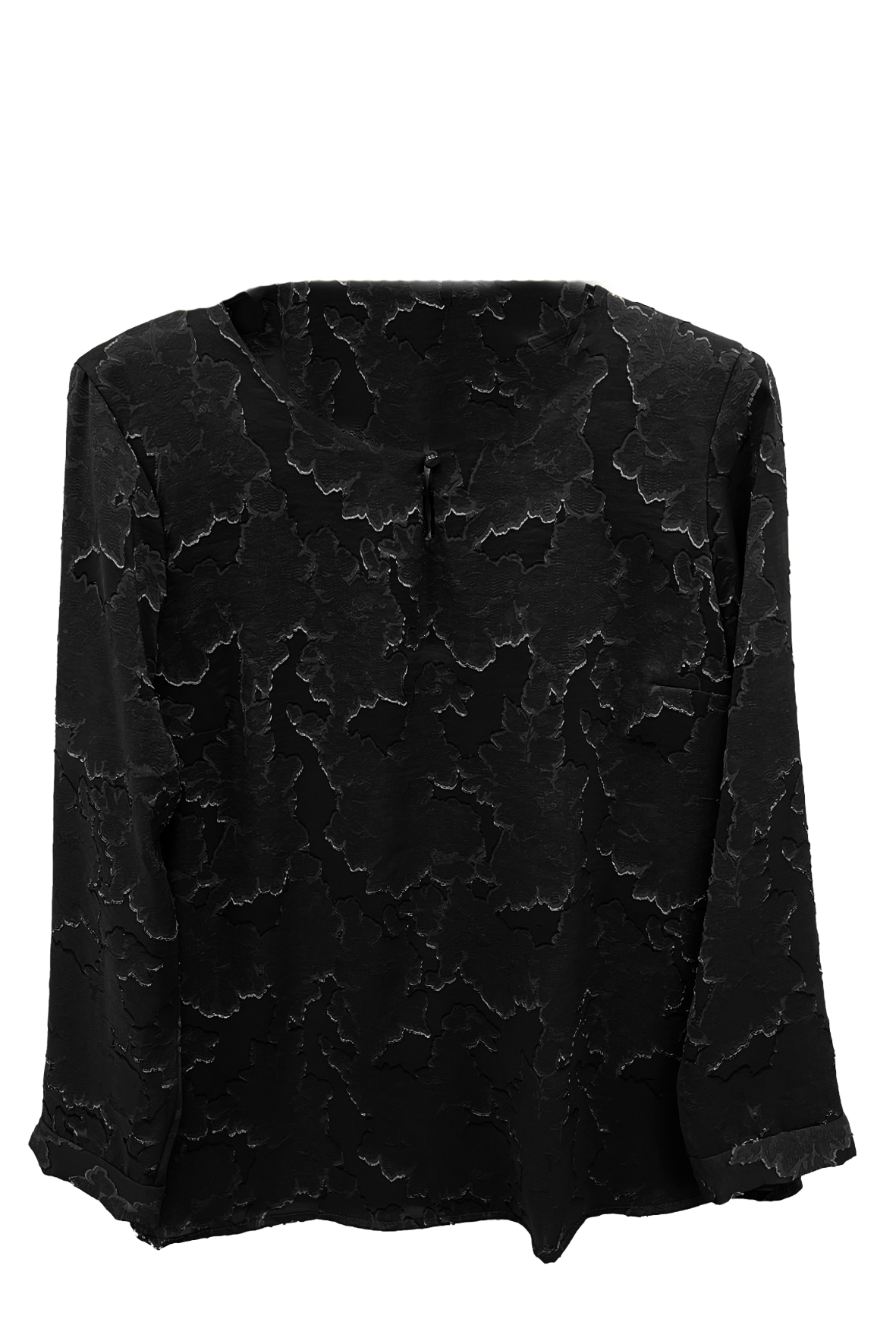 maglia damasco floreale unita DB10587 NERO MARICLA 