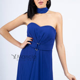 Abito lungo con scollo a cuore JC34356 ROYAL MARICLA ELEGANCE 