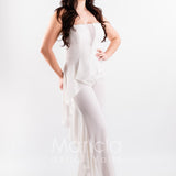 tuta con baschina PF108 BIANCO PAOLA FORTI 