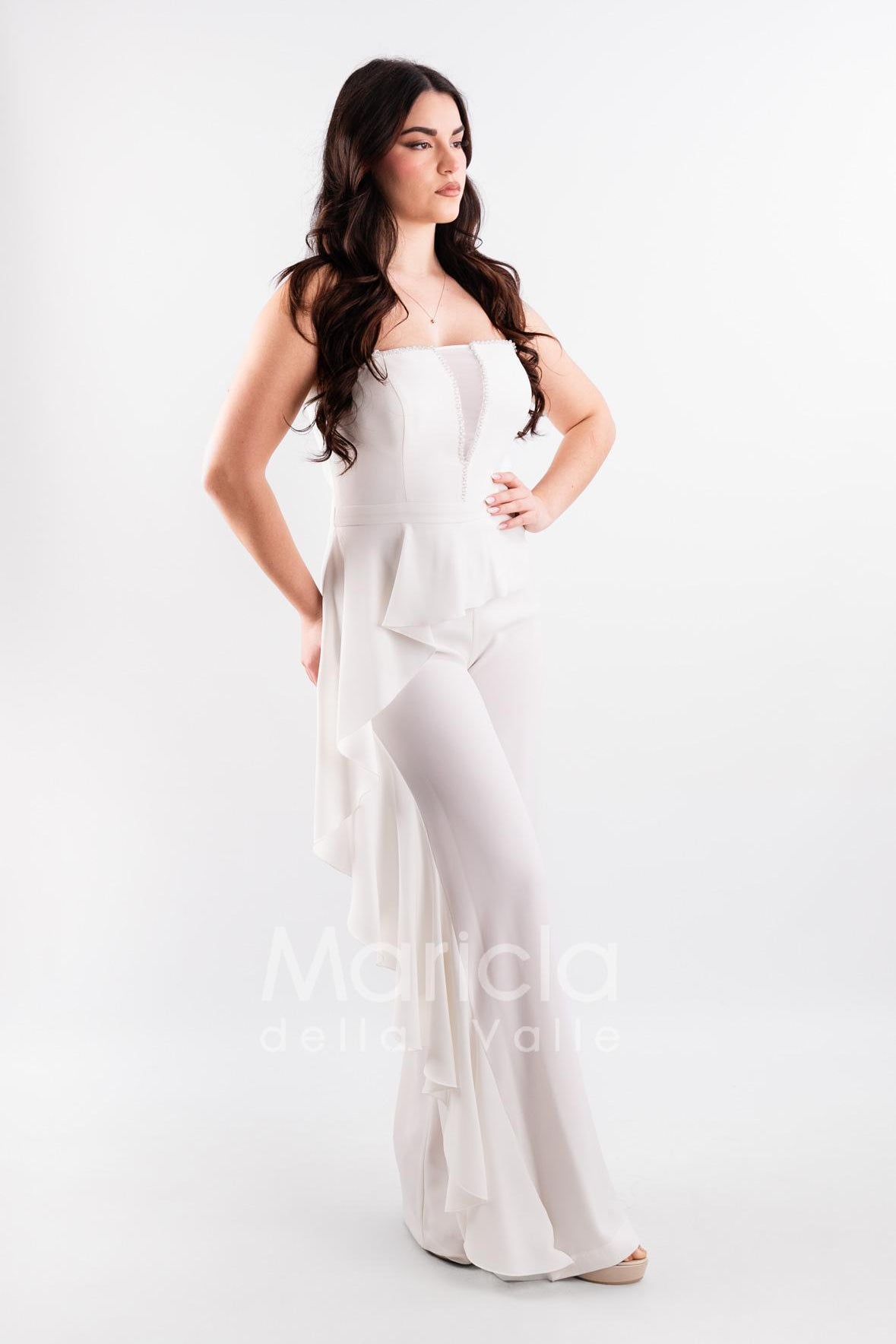 tuta con baschina PF108 BIANCO PAOLA FORTI 
