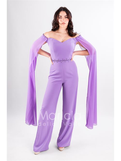 tuta con strass e pietre SHARON | SH600GLICINE
