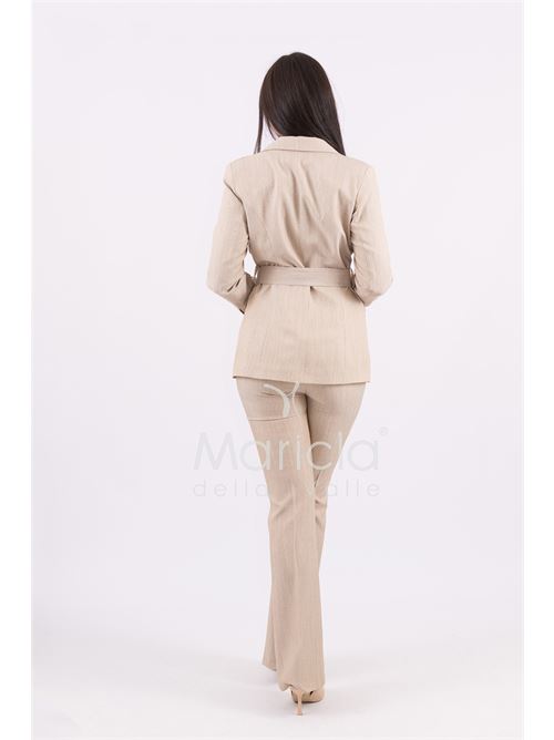 Tailleur con cinturino MARICLA | AD09233BEIGE