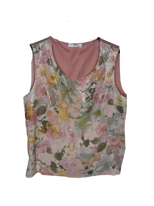 canotta paiette fantasia MARICLA | ROMI2446ROSA