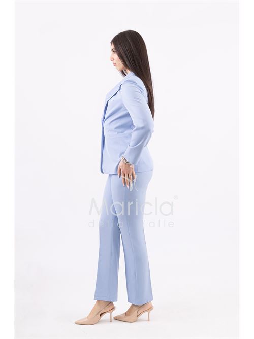 Tailleur con collo in paillettes MARICLA | ROMI3864POLVERE