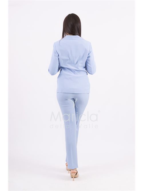 Tailleur con collo in paillettes MARICLA | ROMI3864POLVERE
