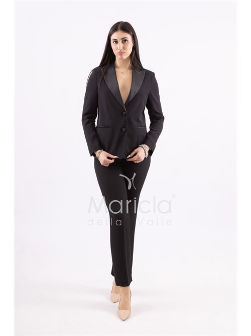 Completo tailleur collo smoking MARICLA | ROMI3872NERO
